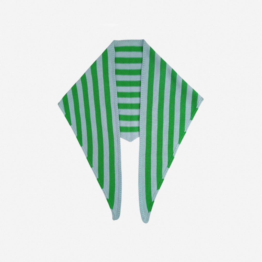 Simple Stripe Triangle Scarf VR510
