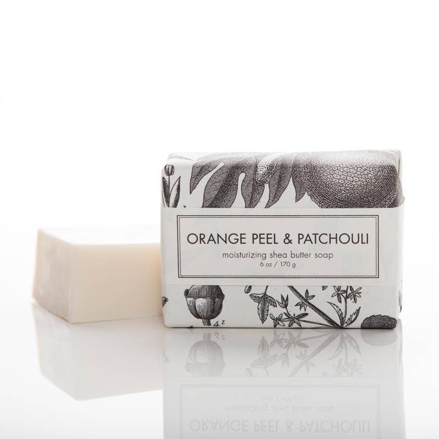 Orange Peel &amp; Patchouli Shea Butter Soap - Bath Bar