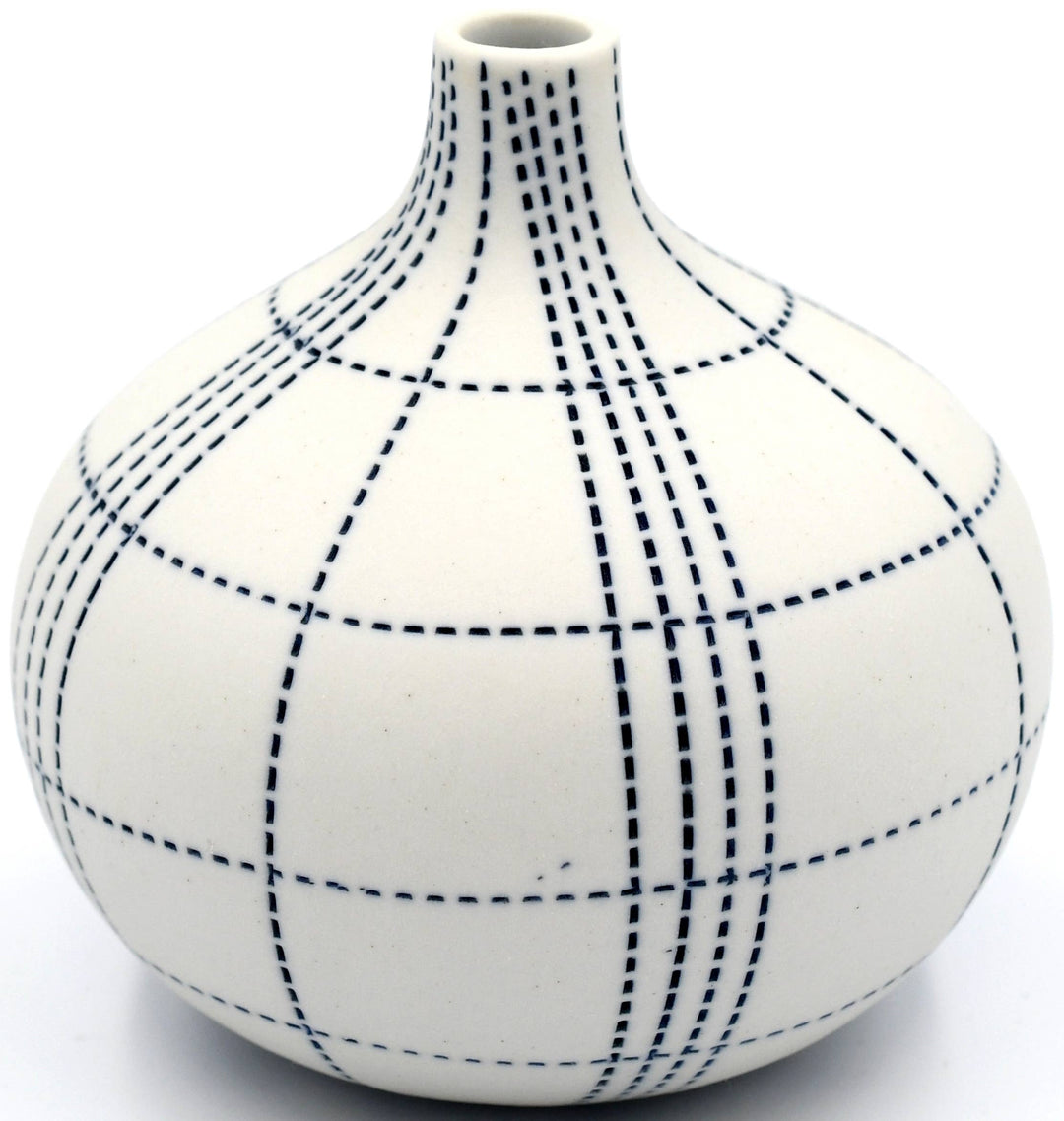 524W25 CONGO TINY L-Handcrafted Porcelain Bud Vase
