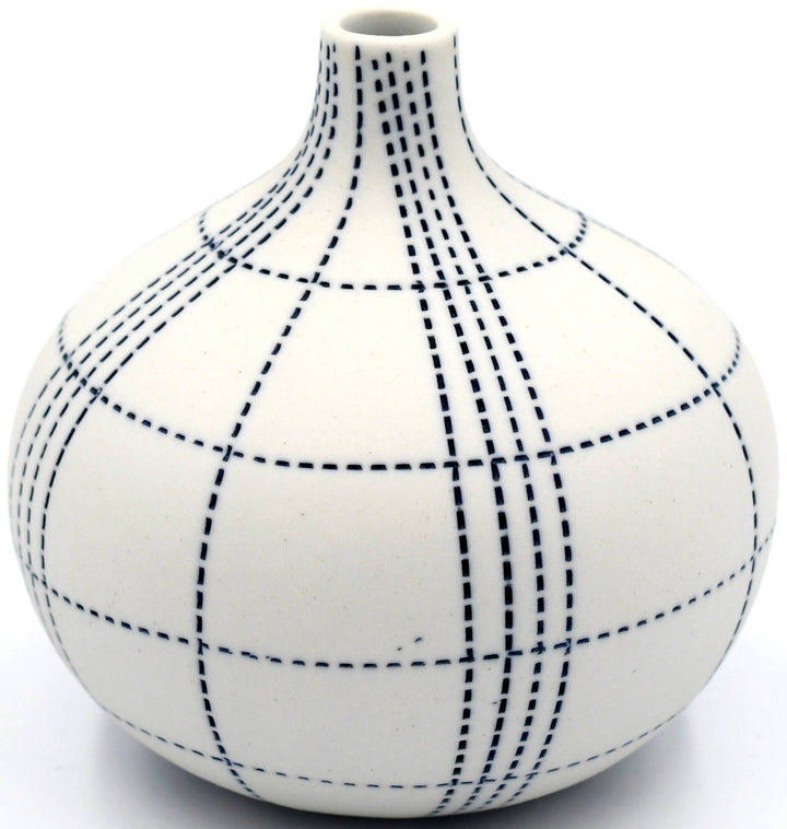 524W25 CONGO TINY L-Handcrafted Porcelain Bud Vase