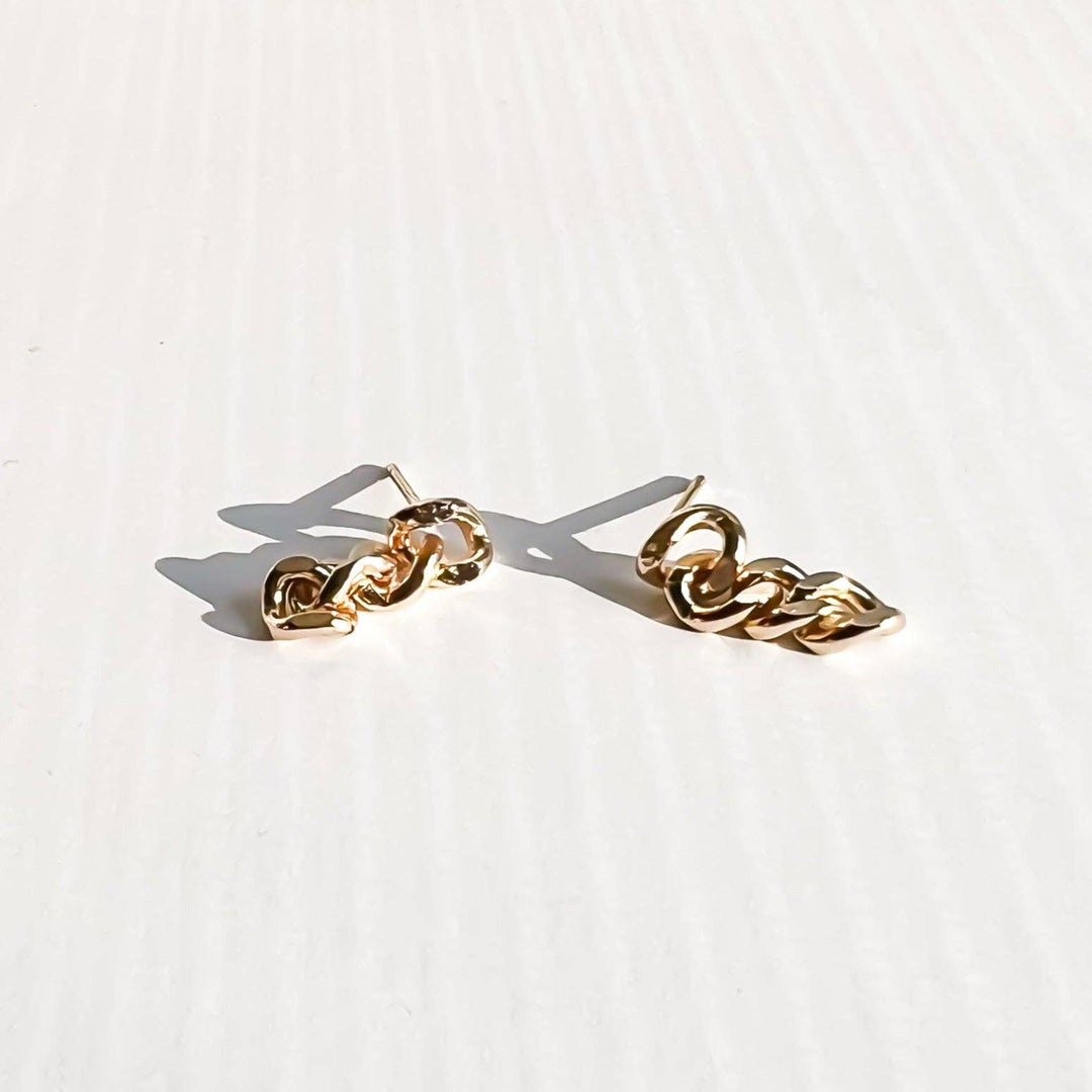 Gold Chain Studs NC74