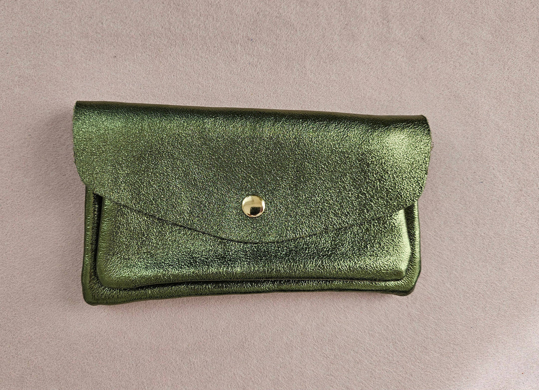 Kangaroo double pocket cowhide leather wallet: Fir RM35