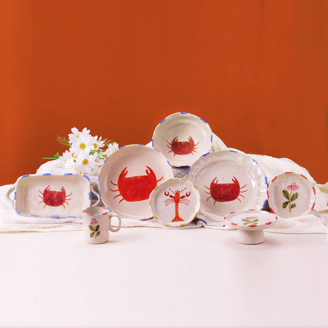 Hand-painted Plate – Flower – 5.2″ CG227