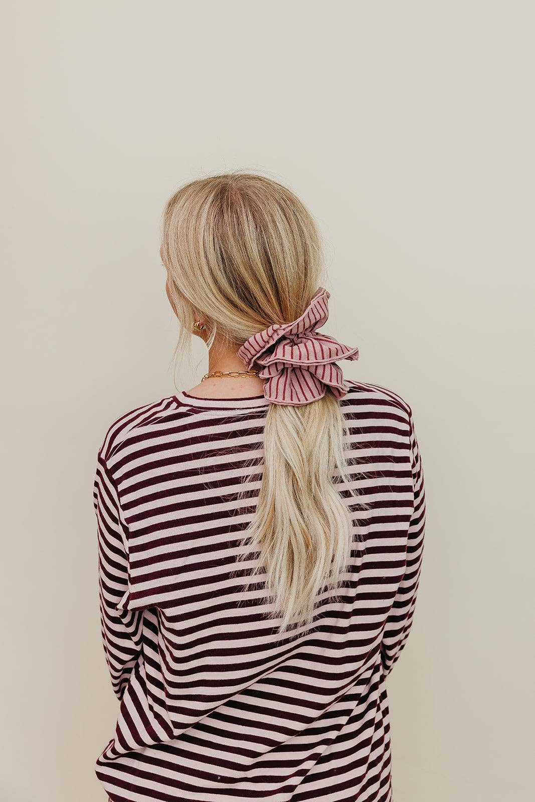 STRIPED CORSET SCRUNCHIE KX17