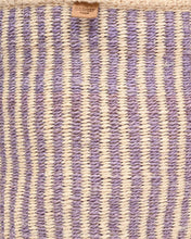 Load image into Gallery viewer, UMEME: Lavender Pinstripe Woven Storage Basket