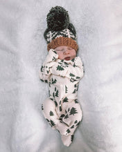 Load image into Gallery viewer, Forest Knit Beanie Hat Loden Baby &amp; Kids