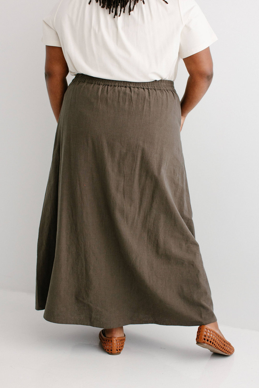 Tirzah Button Front Maxi Skirt MSE22