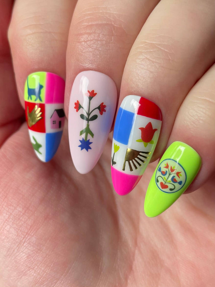 Nail Art Stickers - PINWHEEL