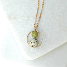 Load image into Gallery viewer, Billie - Nested Gemstone Circle Pendant Necklace