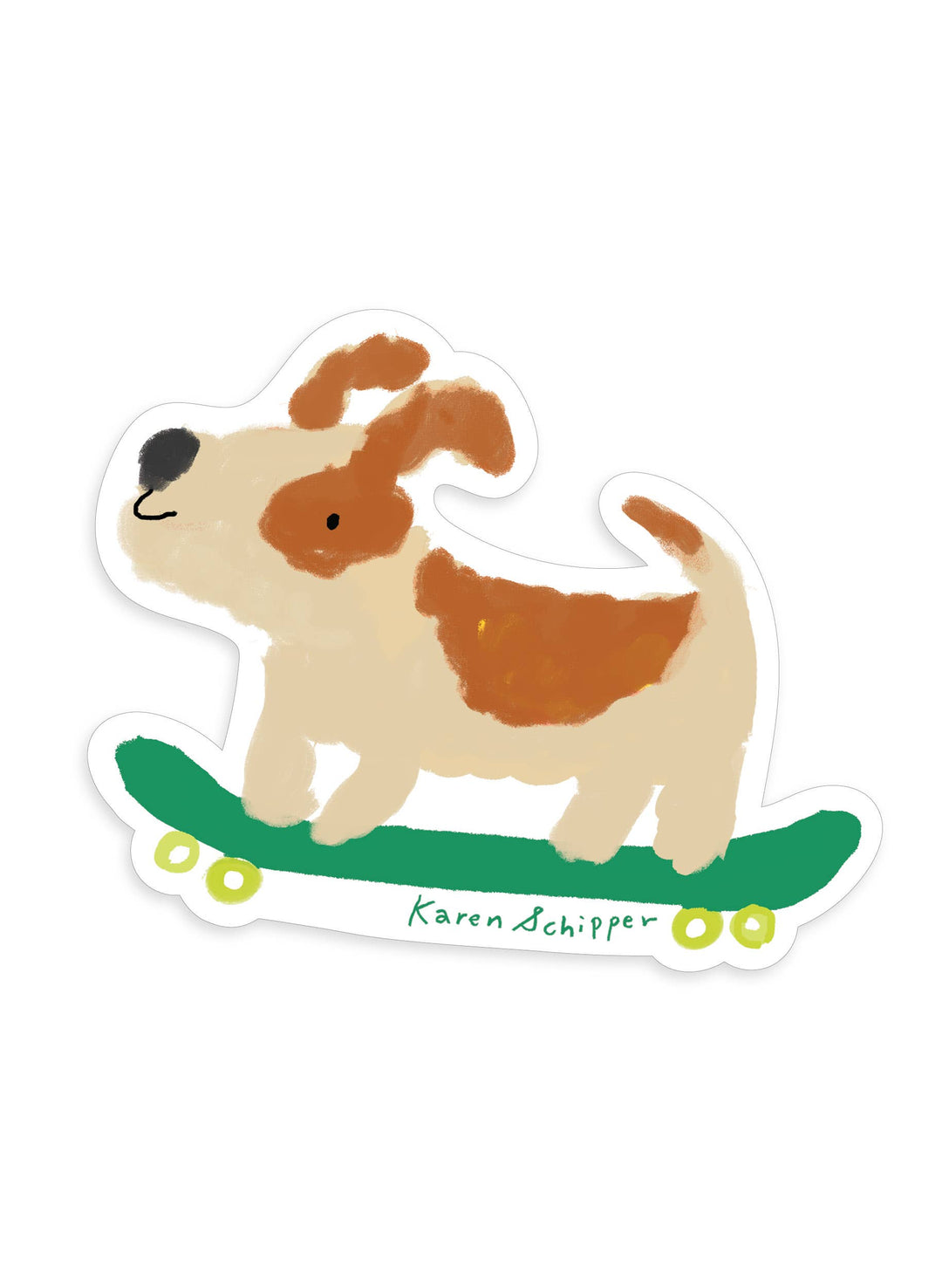 Skateboard Dog Sticker