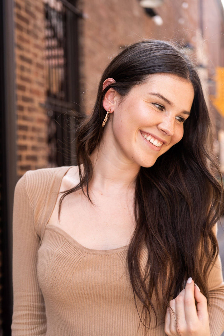 Camy Hoops - Brown Dot // Jewelry, Earrings, Fall SS96