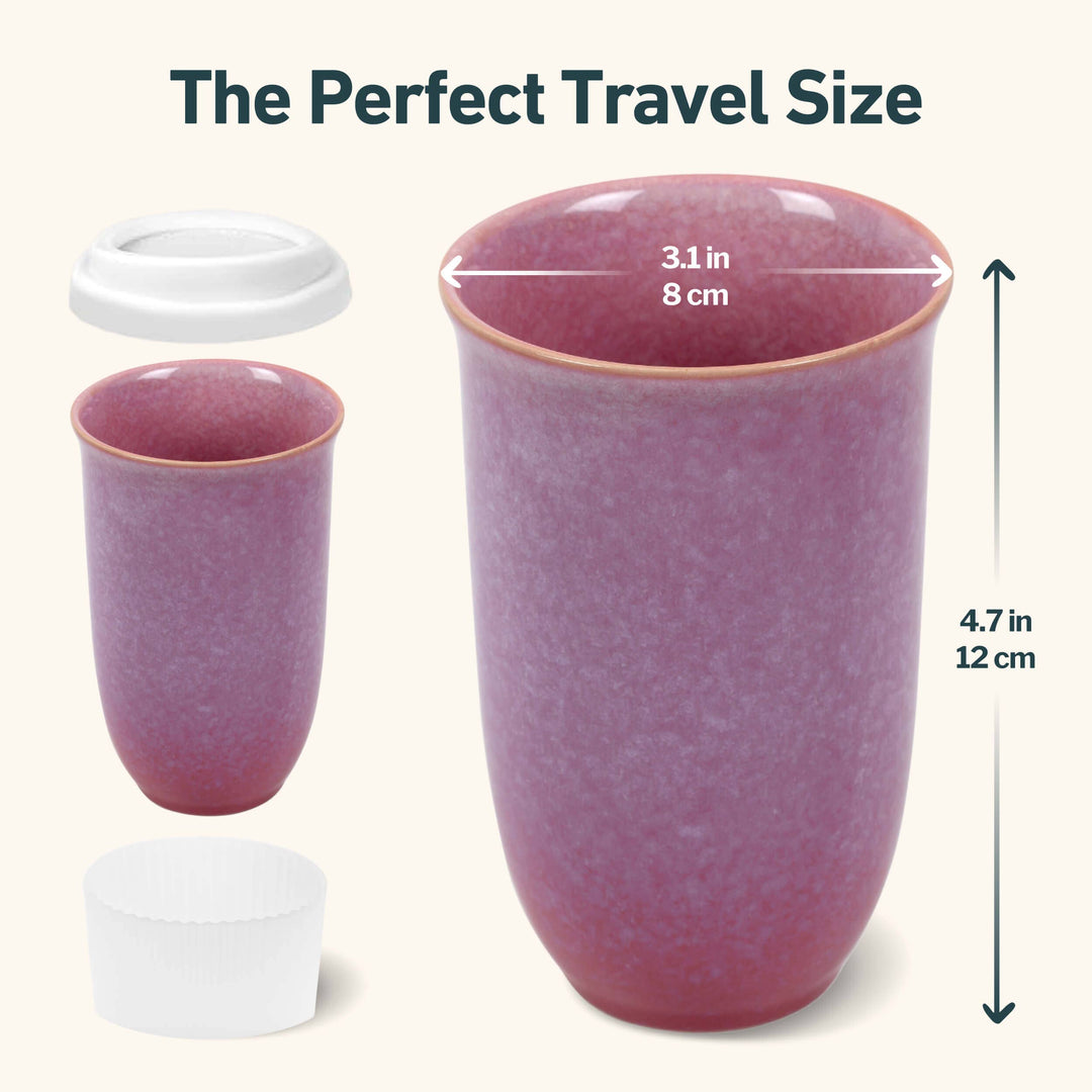 Astral Bloom Ceramic Travel Mug – 12oz Reusable Cup NV27