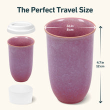 Load image into Gallery viewer, Astral Bloom Ceramic Travel Mug – 12oz Reusable Cup NV27