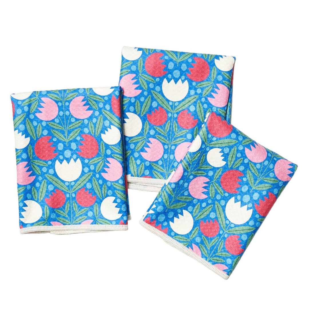 Mighty Mini Towel (Set of 3) Reversible - RJW Spring Growth