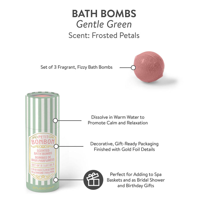 Petit Bonbon Gentle Green Bath Bombs