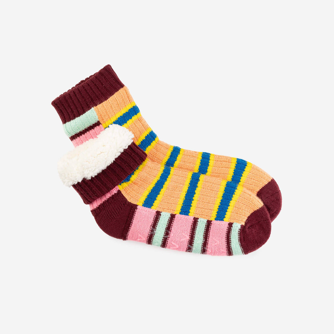 Zipper Stripe House Socks VR979