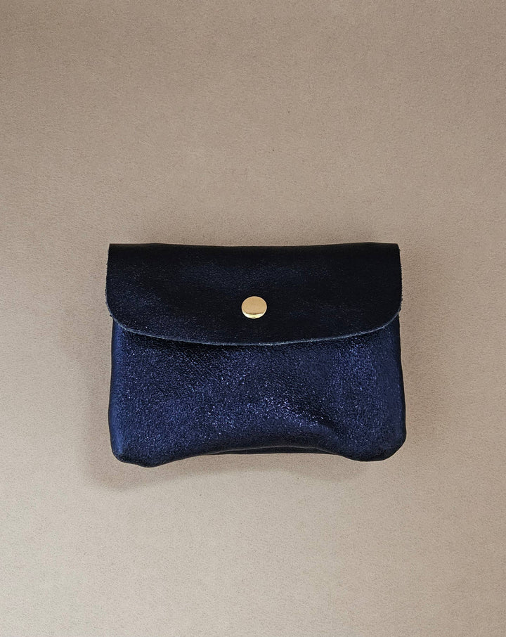 Metallic leather Kangoo wallet: Fir green RM25