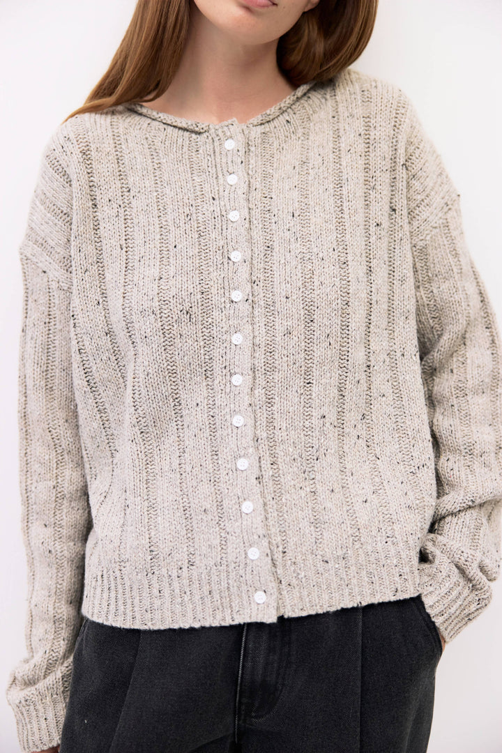 The Theodora Cardigan | Chunky Ribbed Cardigan MF732