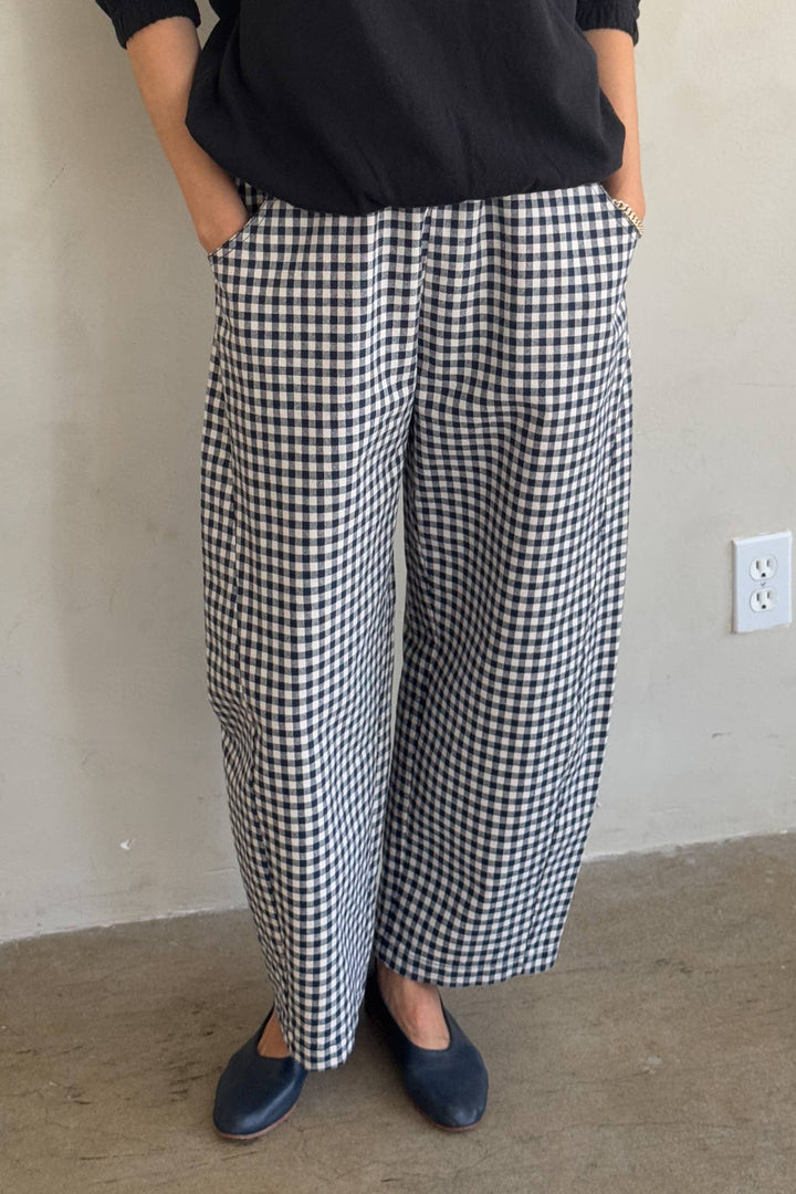 Black Gingham Arc Pants Le Bon Shoppe LB101