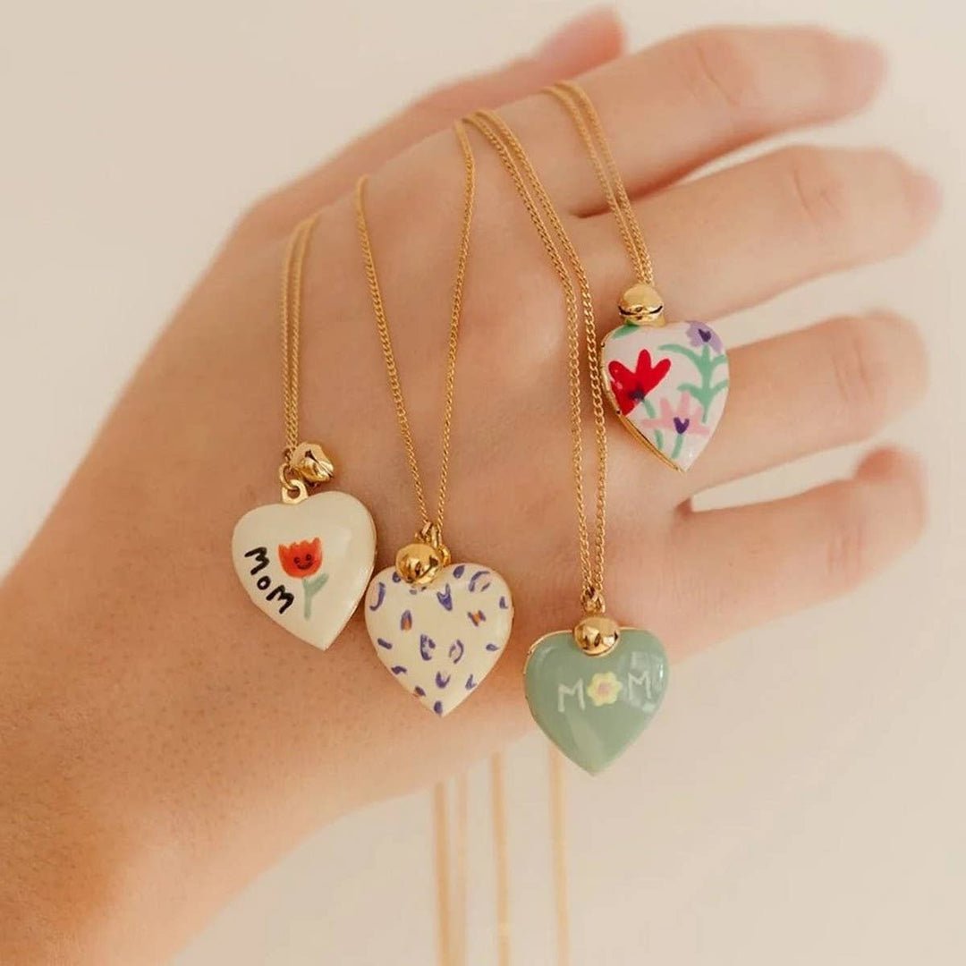 Heart Locket Photo Necklace Gold ACC10
