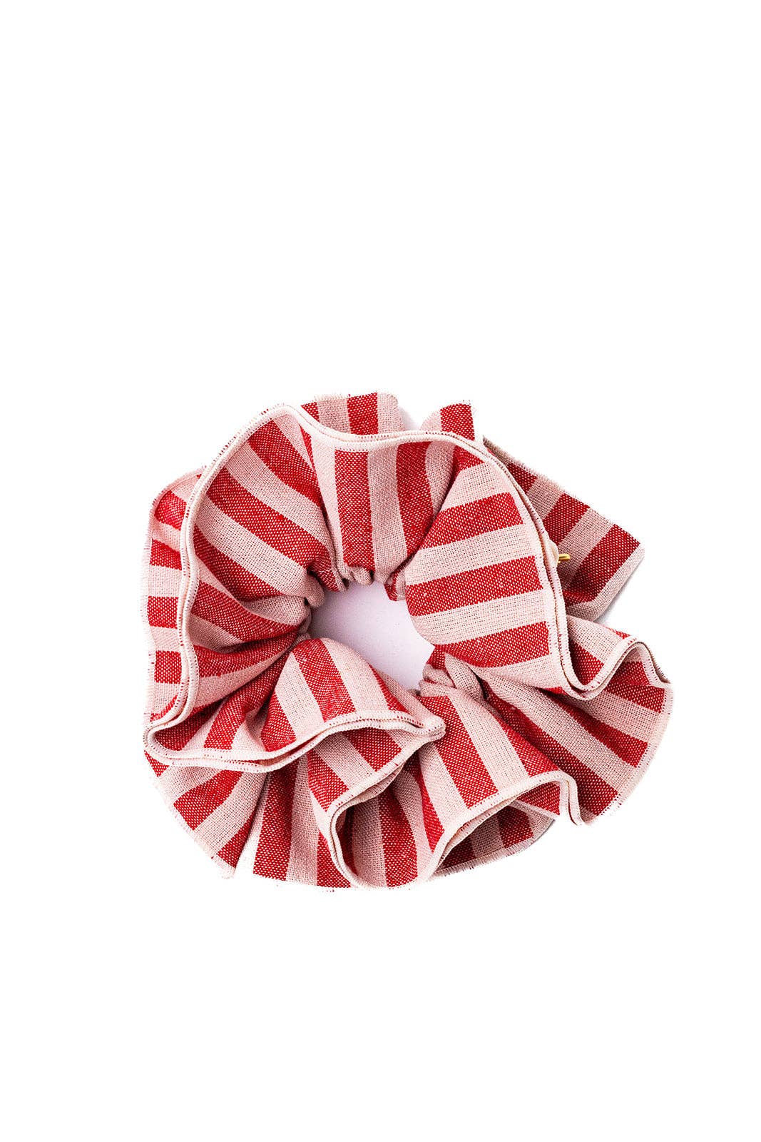 RED DENIM CORSET SCRUNCHIE