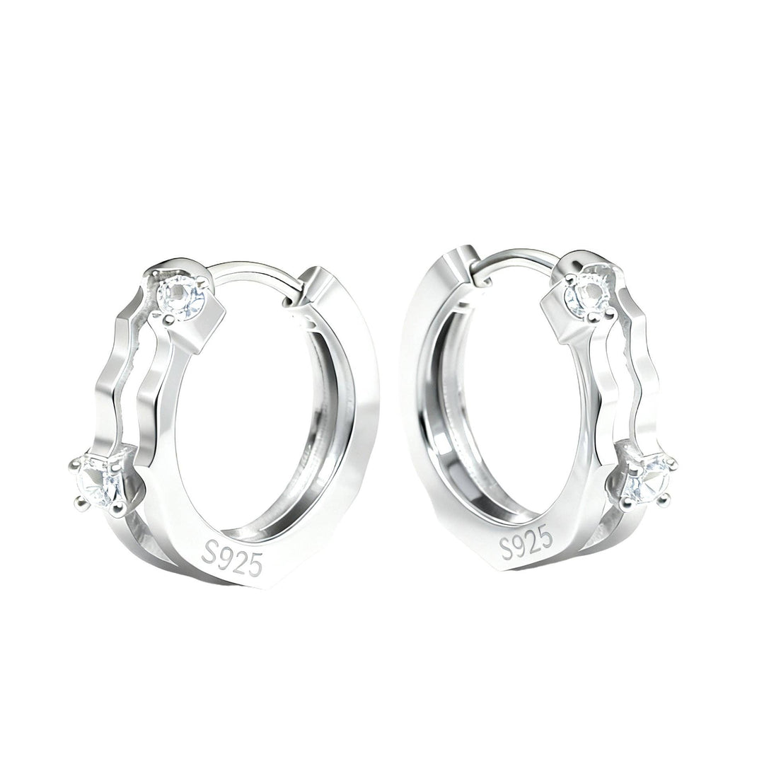 Dainty Tiny Huggie Hoop Earrings in 925 Sterling Silver