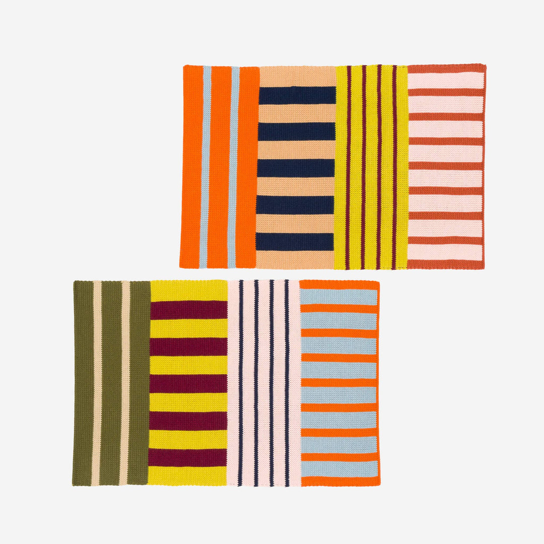 Patchwork Stripe Placemat Set VRP22