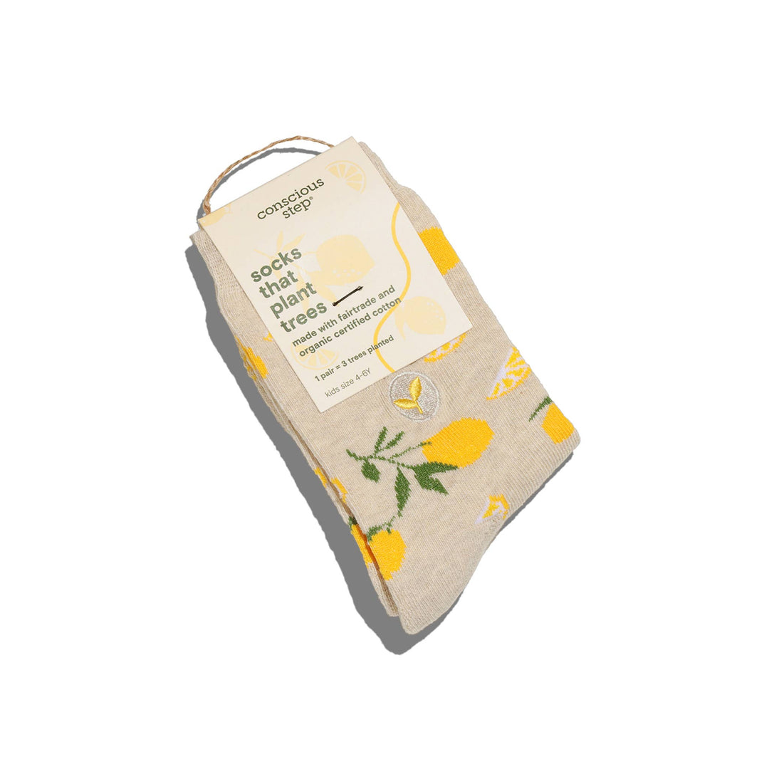 Kids Socks that Plant Trees | Lemons - Organic Cotton Socks
