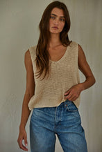 Load image into Gallery viewer, W2010 | Knit Sweater Cotton Acrylic V-Neck Vest Top