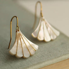 Load image into Gallery viewer, Mother of Pearl Art Deco Earrings SP09