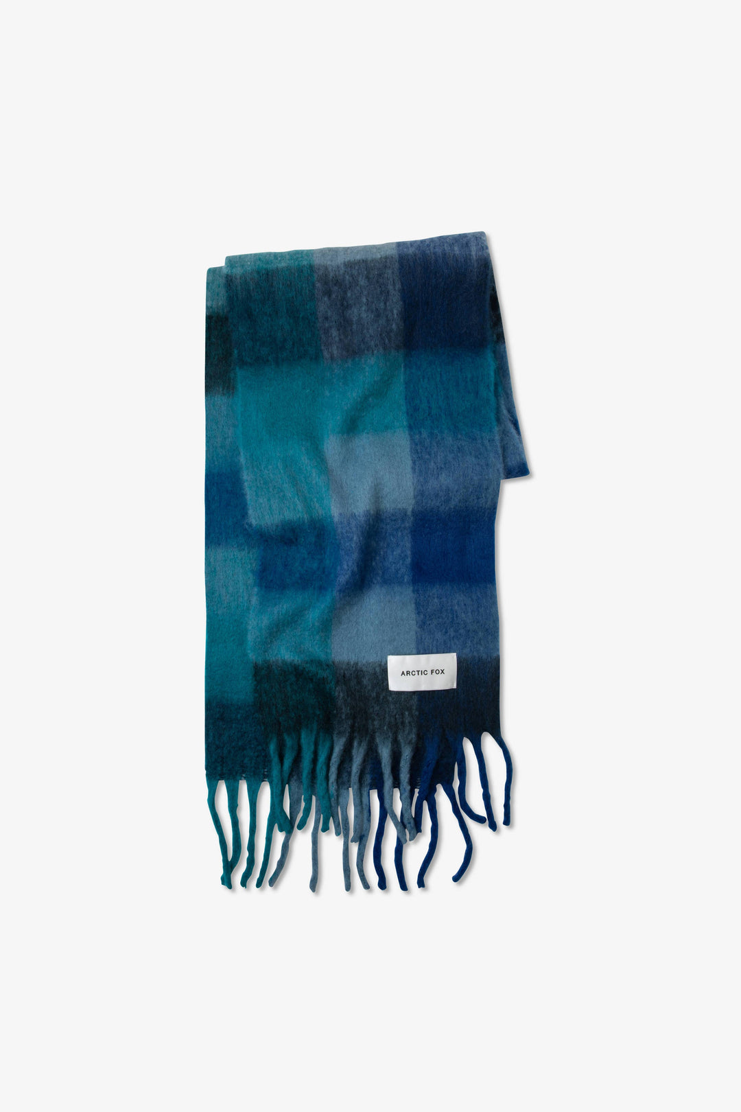 The Reykjavik Scarf - 100% Recycled - Blue Check