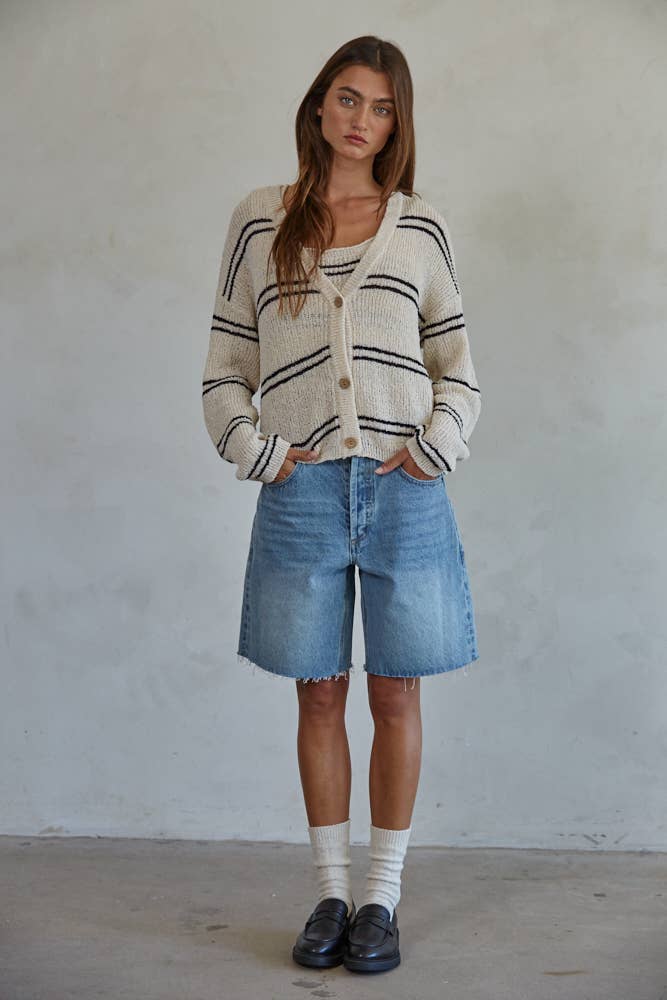 Striped Cardigan