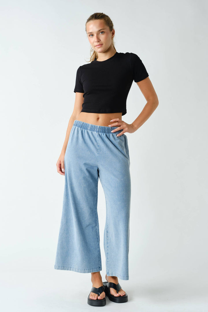 Daydrift Stretch-Denim Knit Pants MN6