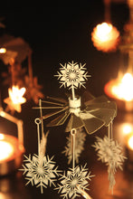 Load image into Gallery viewer, Rotary Candleholder, Snowflake, White