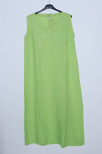Sleeveless Short Dresses in 100% Linen REF. 10090