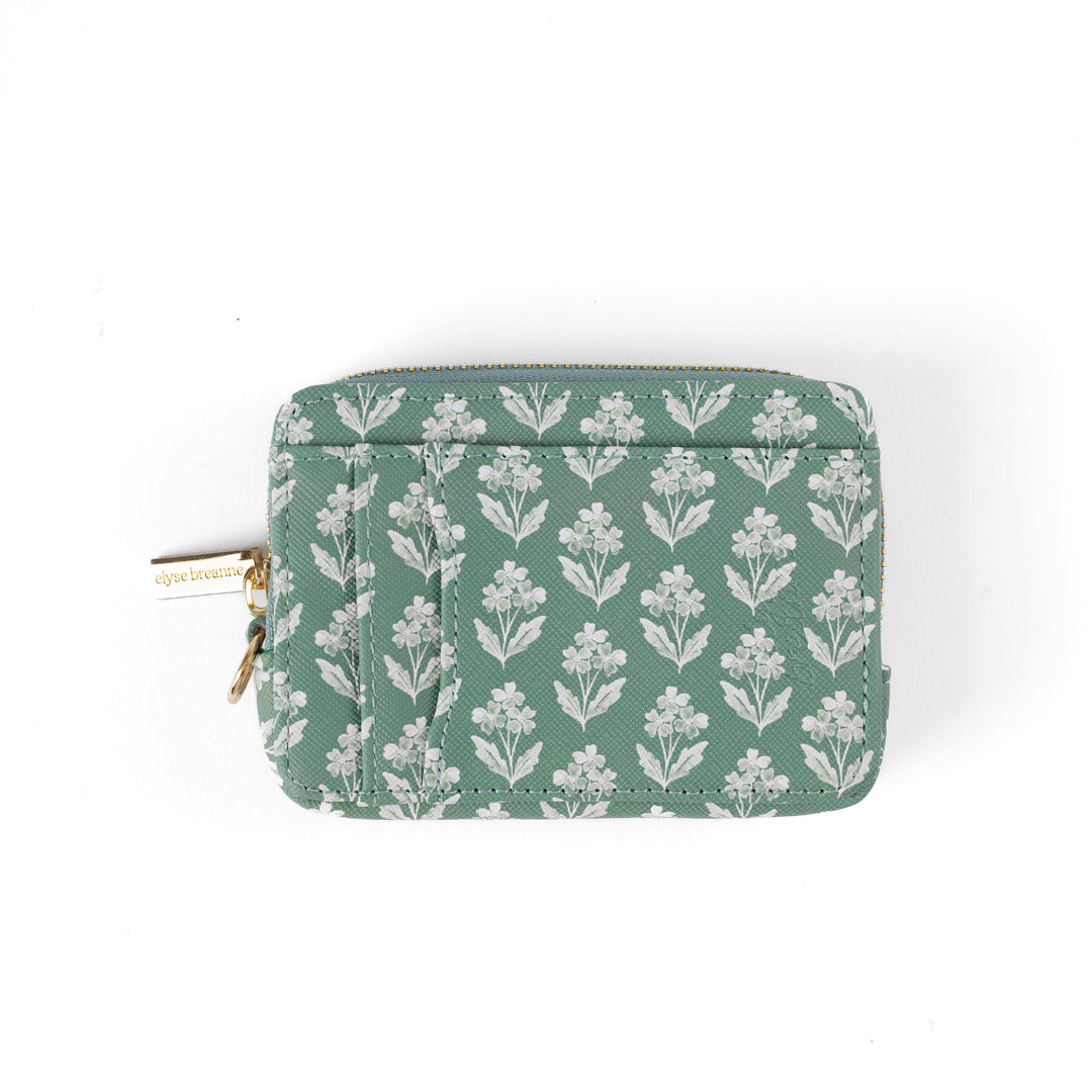 Forget Me Nots Sage Zip Wallet EY98