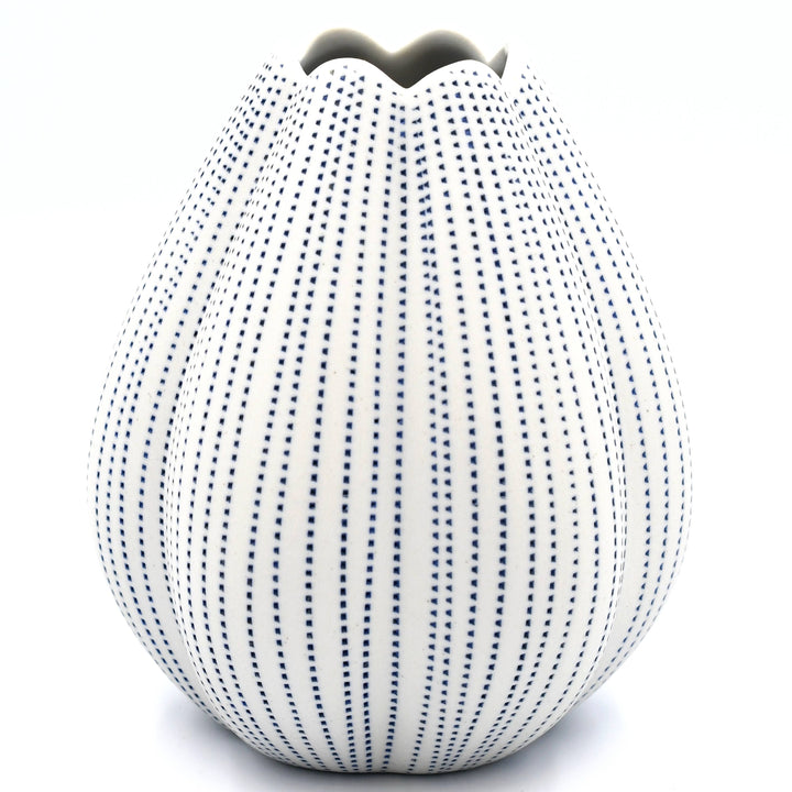 1284W26 CHAMPA S-Handcrafted Porcelain Vase