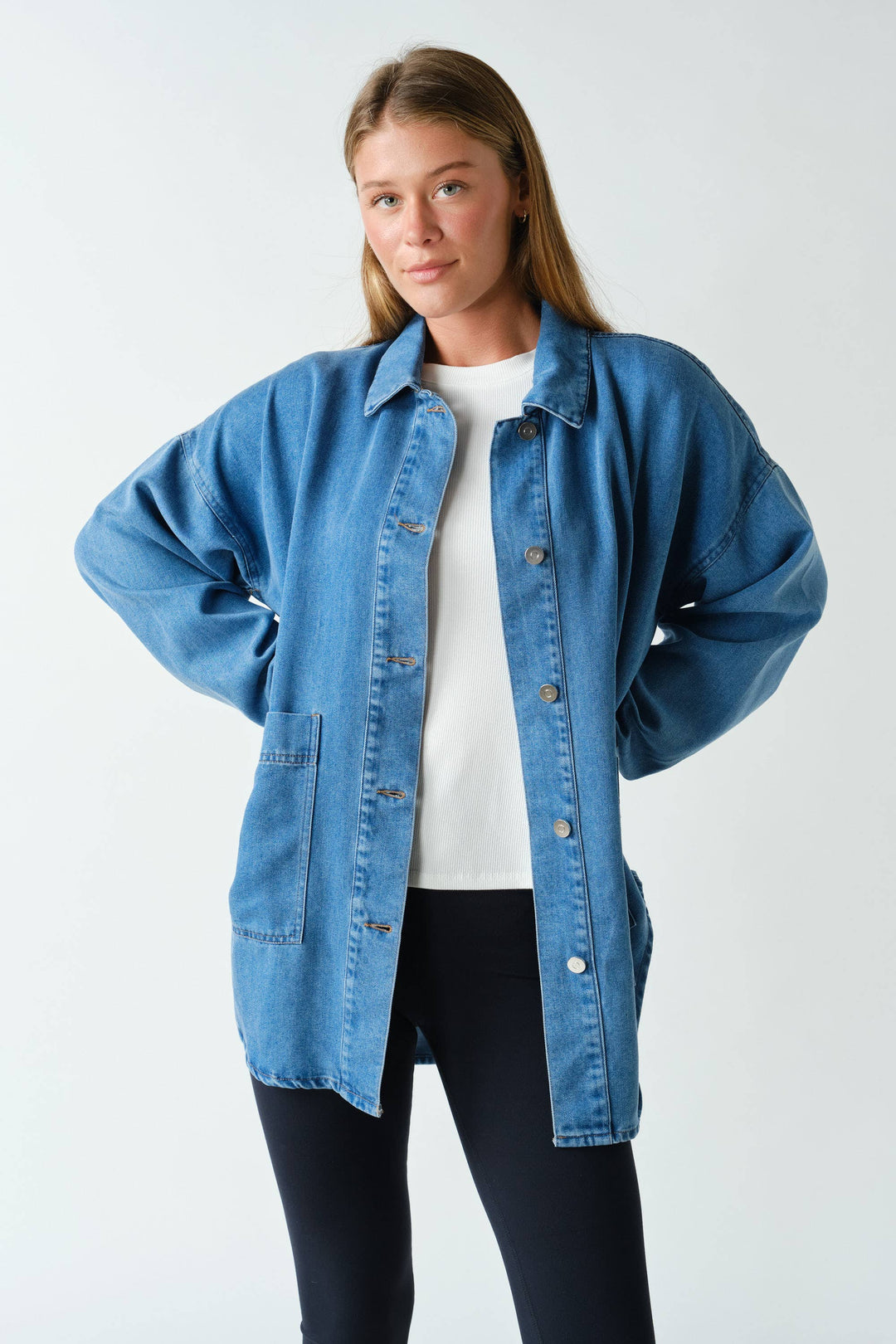 Denim Oversized Shacket MN8