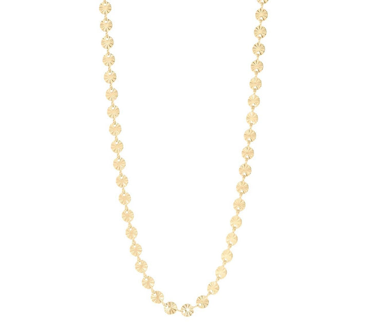 Gianna sunburst chain necklace | 18k gold plated BRN36