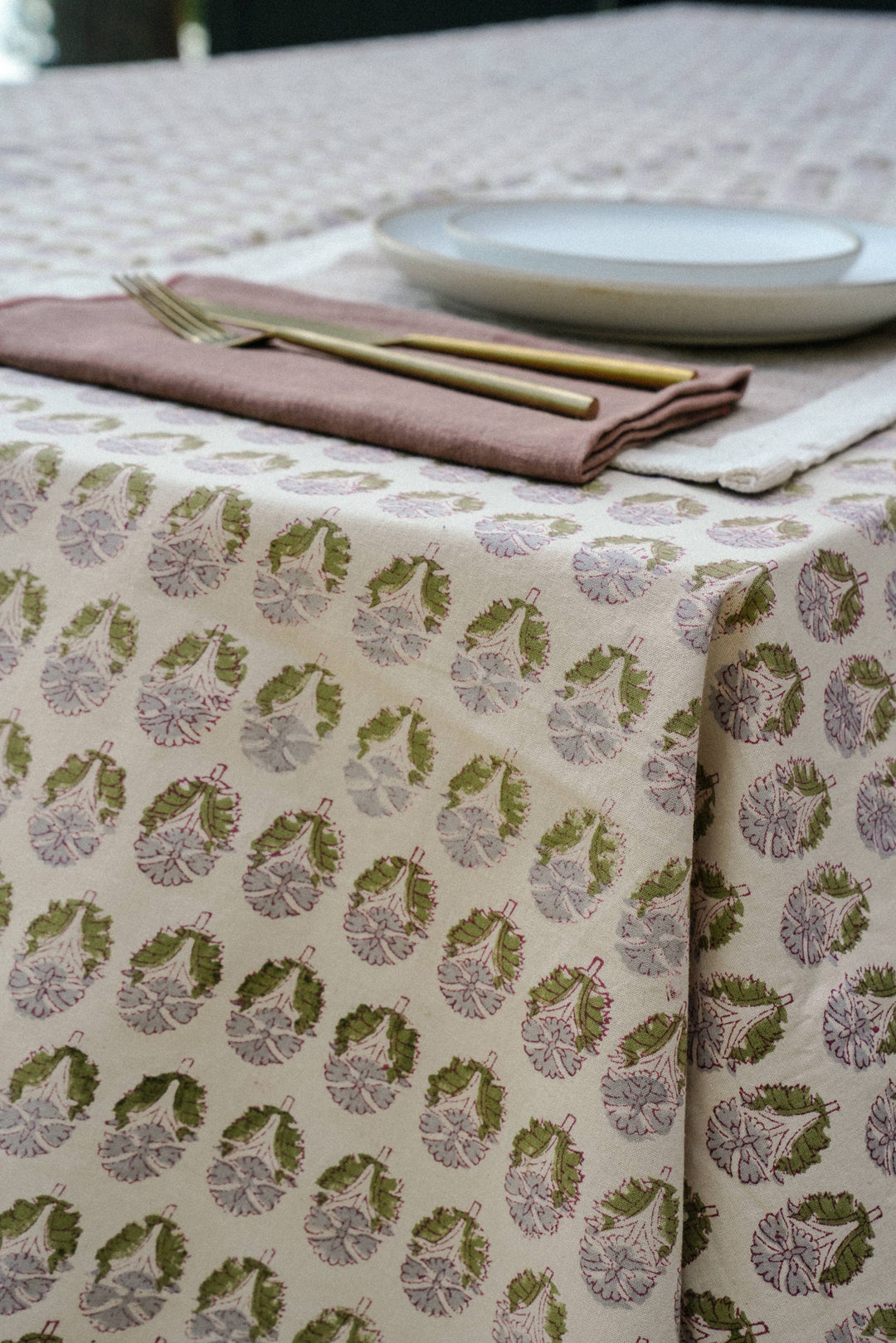 Nandini Block Print Tablecloth DB542