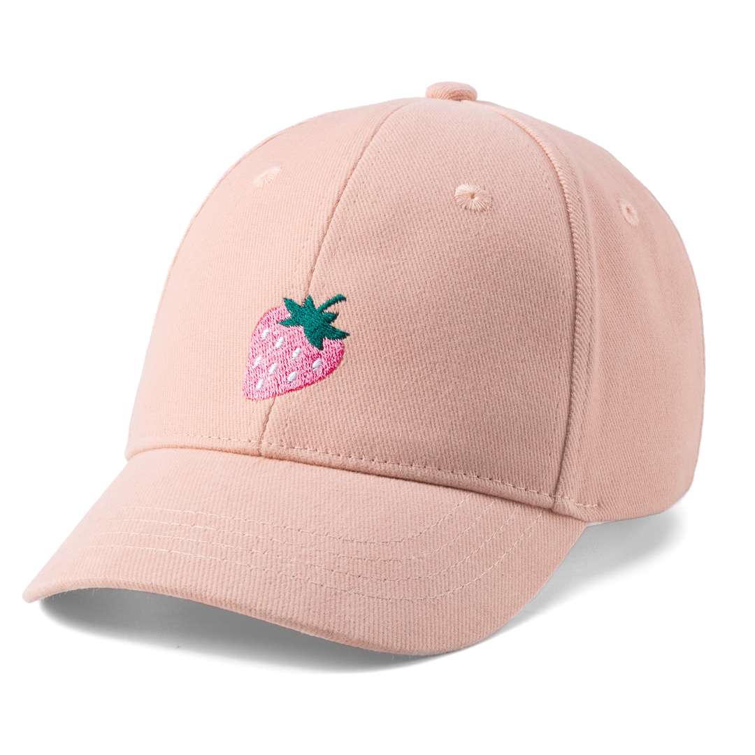 Kids Baseball Hat - Pink Strawberry 3-7 years PP437