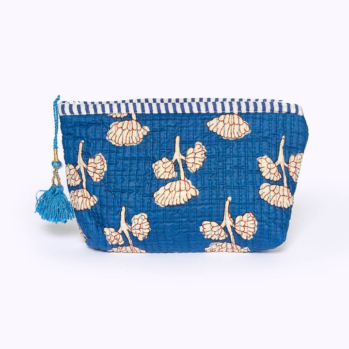 Handmade mini bag "Mystic Flower" blue and yellow