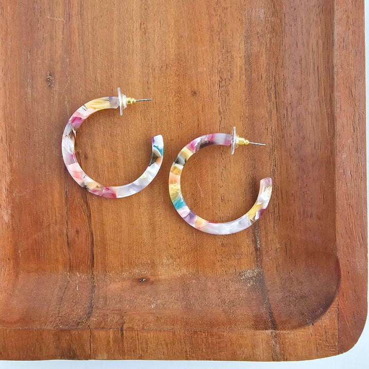 Camy Hoops - Mosaic // Summer Spring Jewelry Earrings SS192