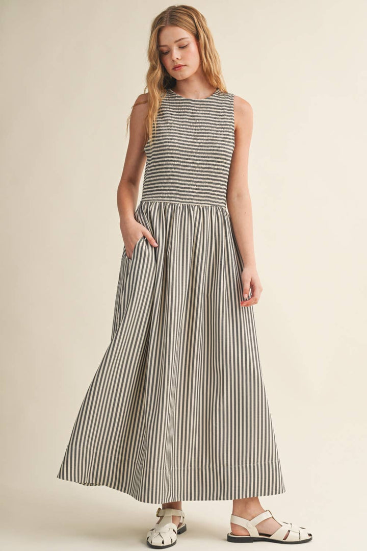 STRIPED DRESS MM822