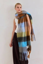 Load image into Gallery viewer, The Reykjavik Scarf - 100% Recycled - Blue/Orange