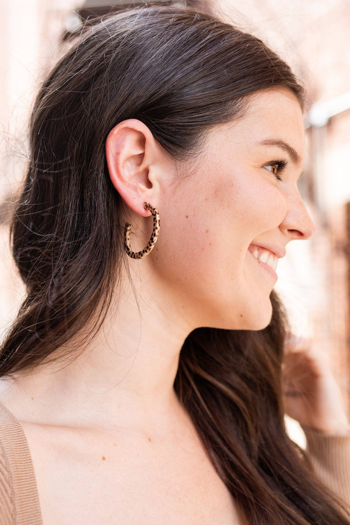 Camy Hoops - Brown Dot // Jewelry, Earrings, Fall SS96