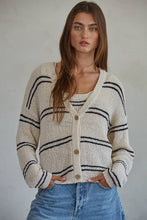 Load image into Gallery viewer, Striped Cardigan