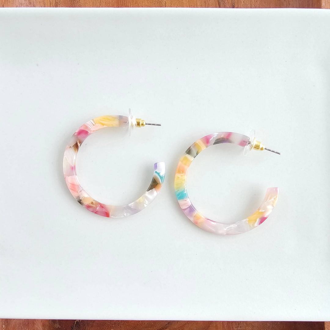 Camy Hoops - Mosaic // Summer Spring Jewelry Earrings SS192