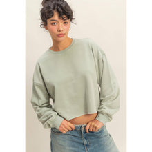 Load image into Gallery viewer, Cropped Crewneck Sweatshirt HYF11