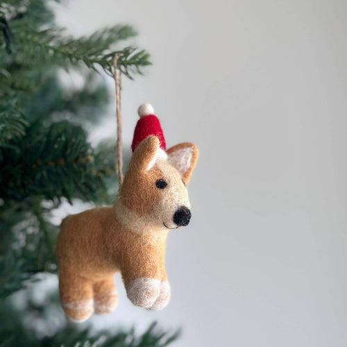 Felt Corgi Dog Ornament with Big BUTT GN24